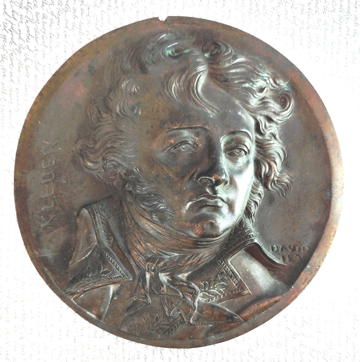 Grand médaillon du général Kléber par David d’Angers, Ateliers Dartigues, Toulouse