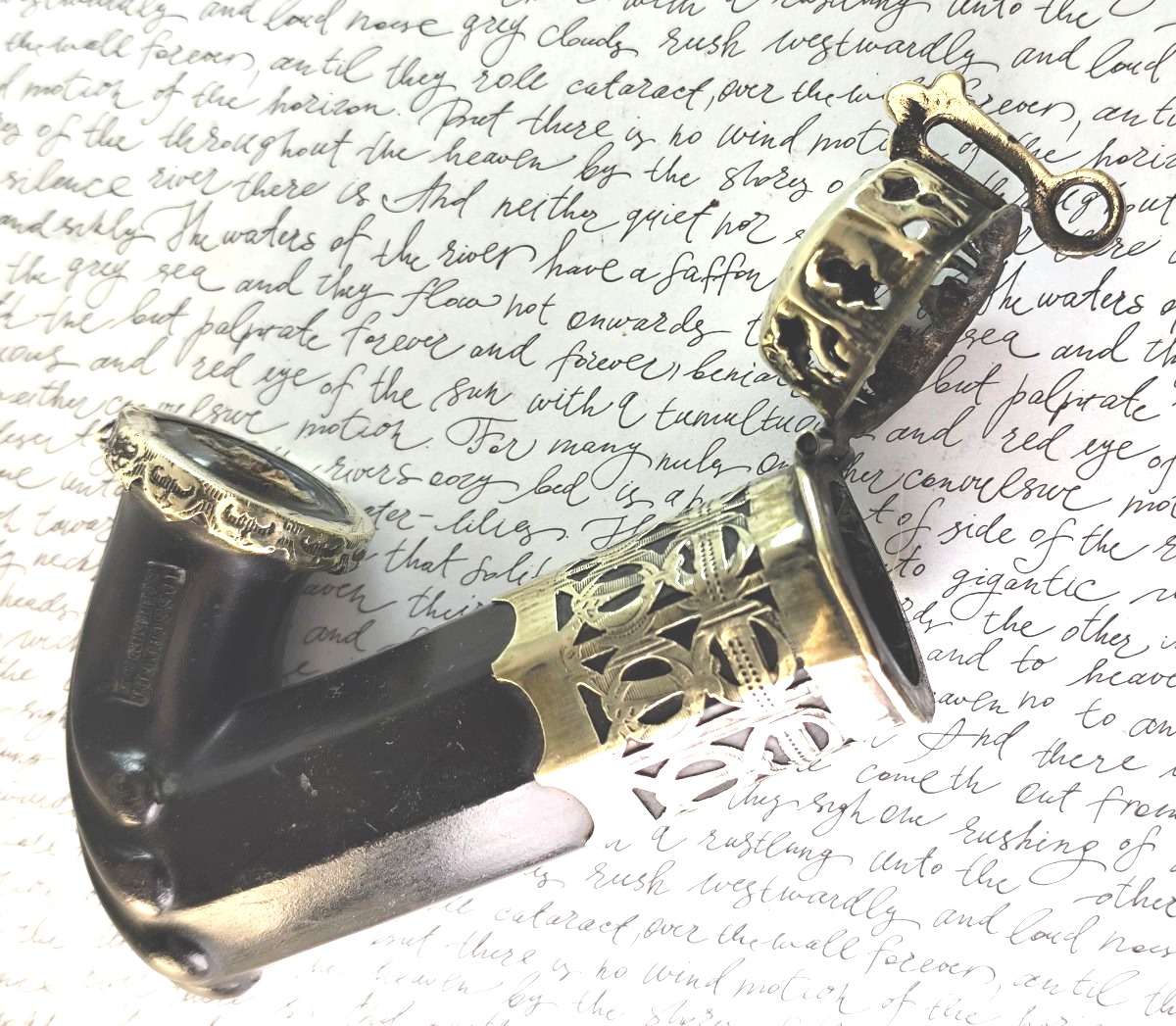 Beautiful Traditional Clay Pipe Bowl From Schemnitz, Austria-hungary