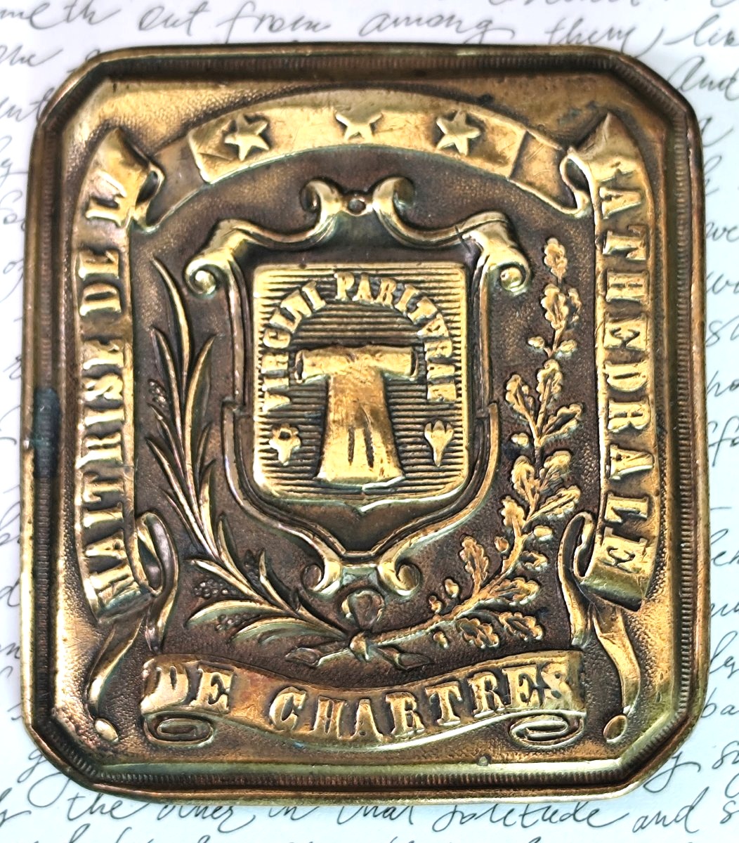 Maîtrise de la Cathédrale de Chartres, XIXe, boucle de ceinturon, marqué