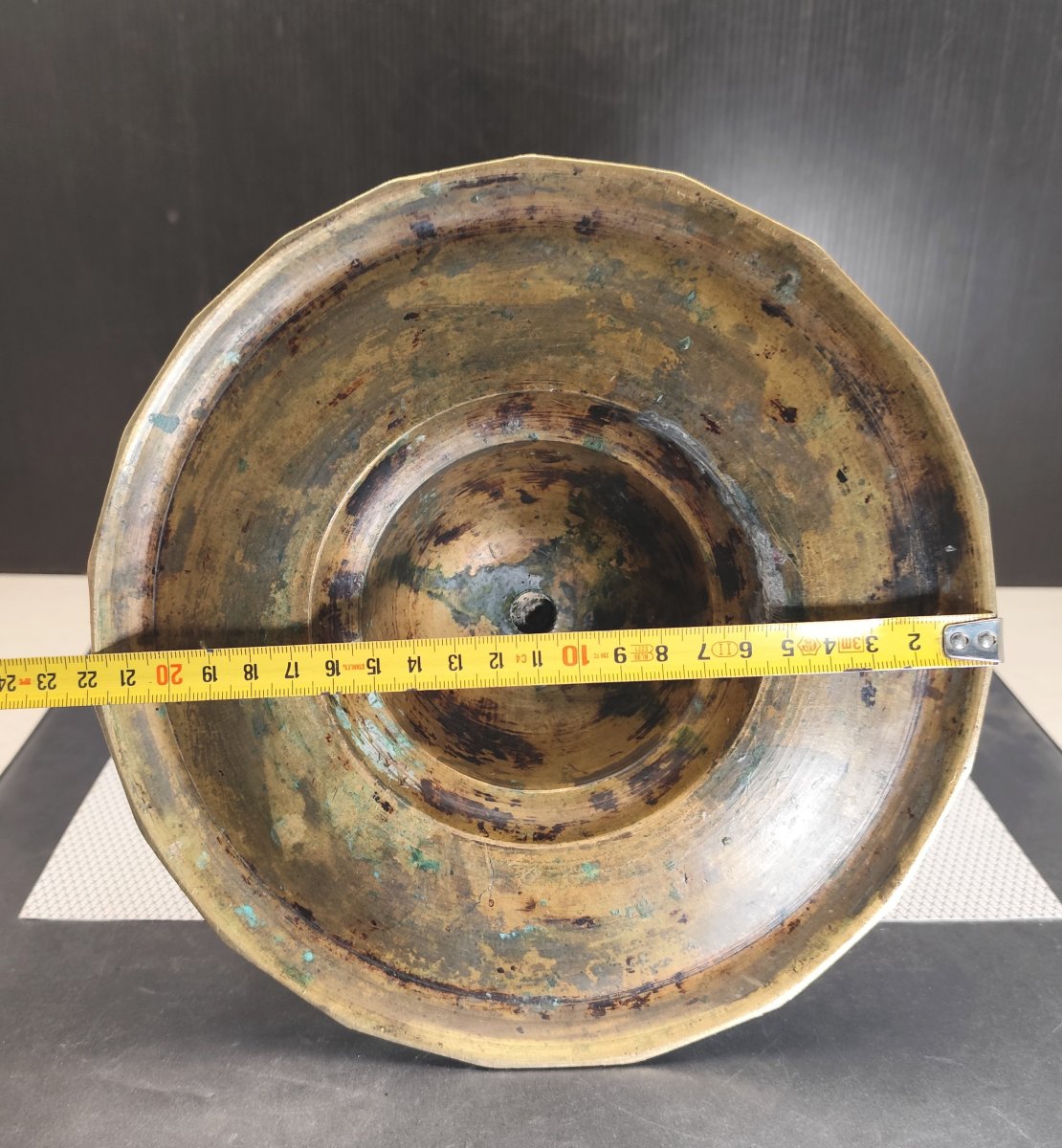 Beautiful Ottoman Lamp Base Made From Turned Bronze, 17th–18th Centuries-photo-4