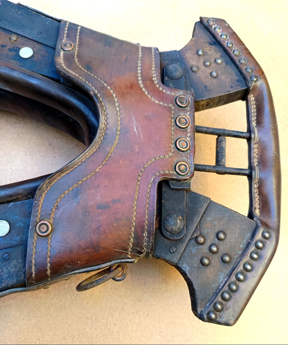 Beautiful, Large Draft Horse Collar, France, Circa 1910–1930, From A Vineyard-photo-2
