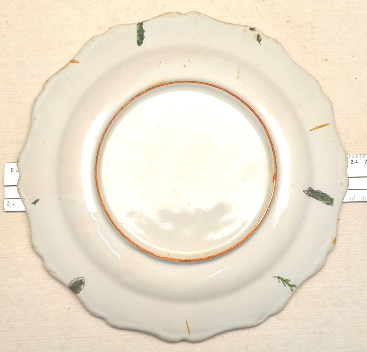Asymmetrical Plate  Marseille Earthenware, From  Robert Factory? 18th Century-photo-1