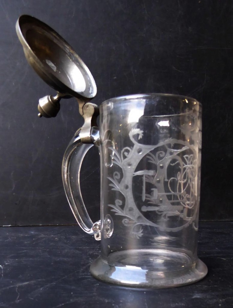 Marshal Ferrant: Blown Glassware: Great German Mug, 1823