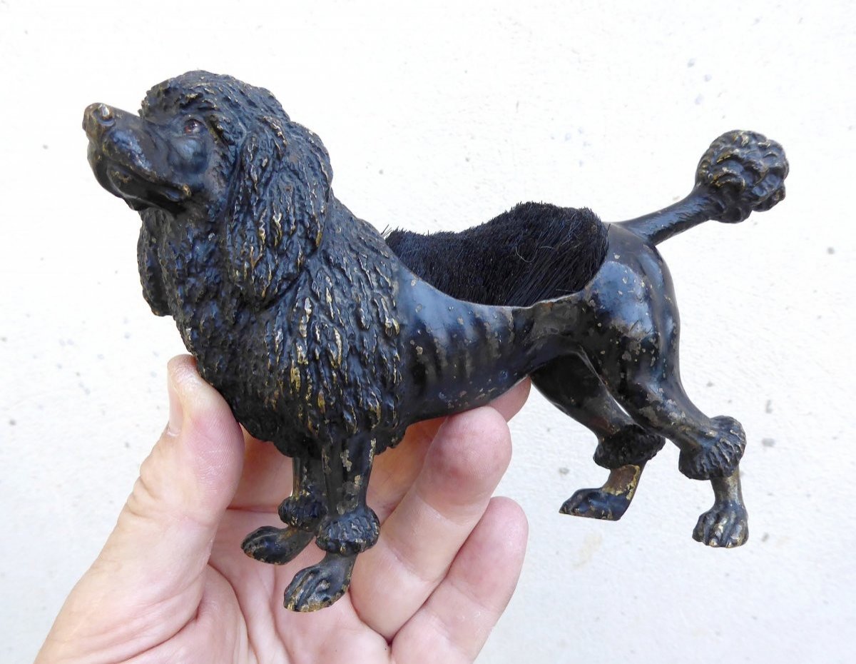 Large Pen Wipe, Royal Poodle, Vienna Bronze, Marked, Nineteenth