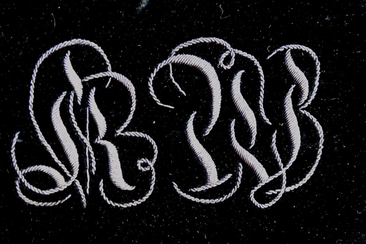 Lined Velvet Box, Embroidered Of Silver, Circa 1850, Orientaliste-photo-2