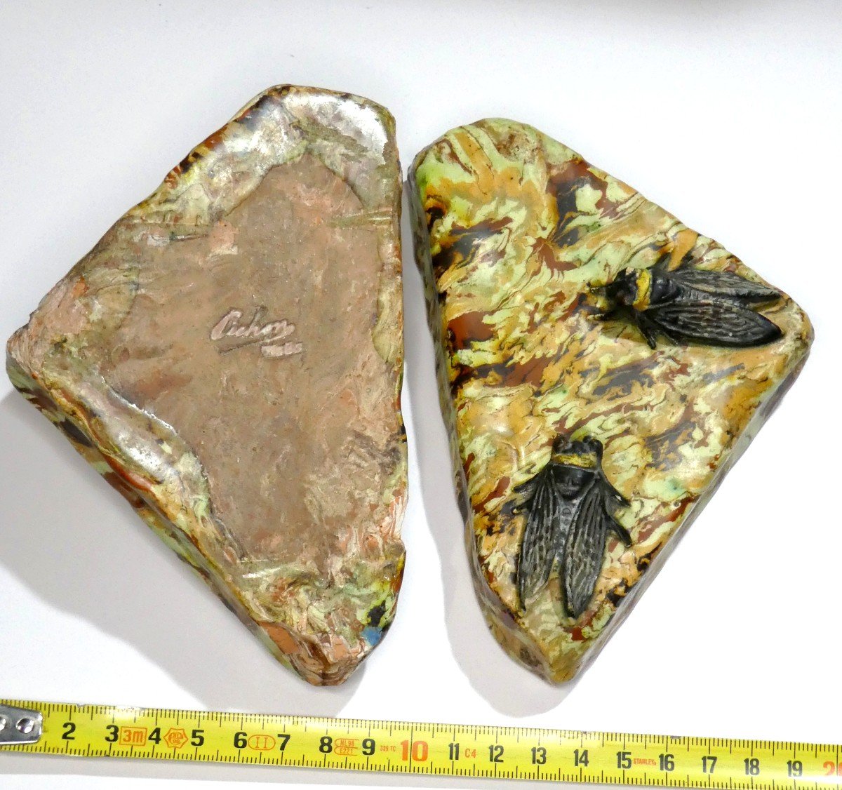 Amazing Mixed Earths By Pichon, Uzès, 2 Cigales Weights-photo-1