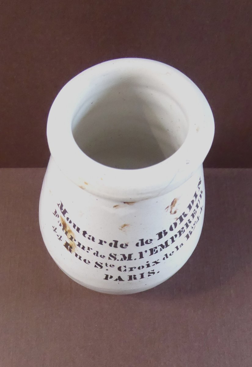 Moutarde Impériale, Pot De Chez Bordin, Paris, 1850-photo-2