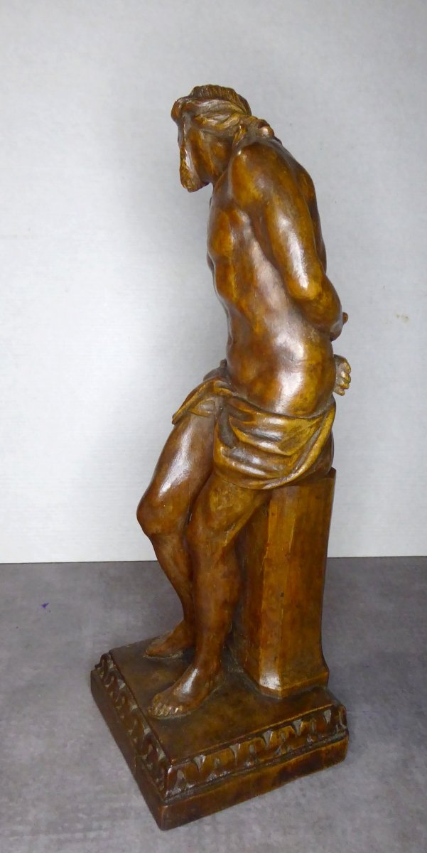Religious Wooden Sculpture, Roma School , Early 17thc.-photo-4