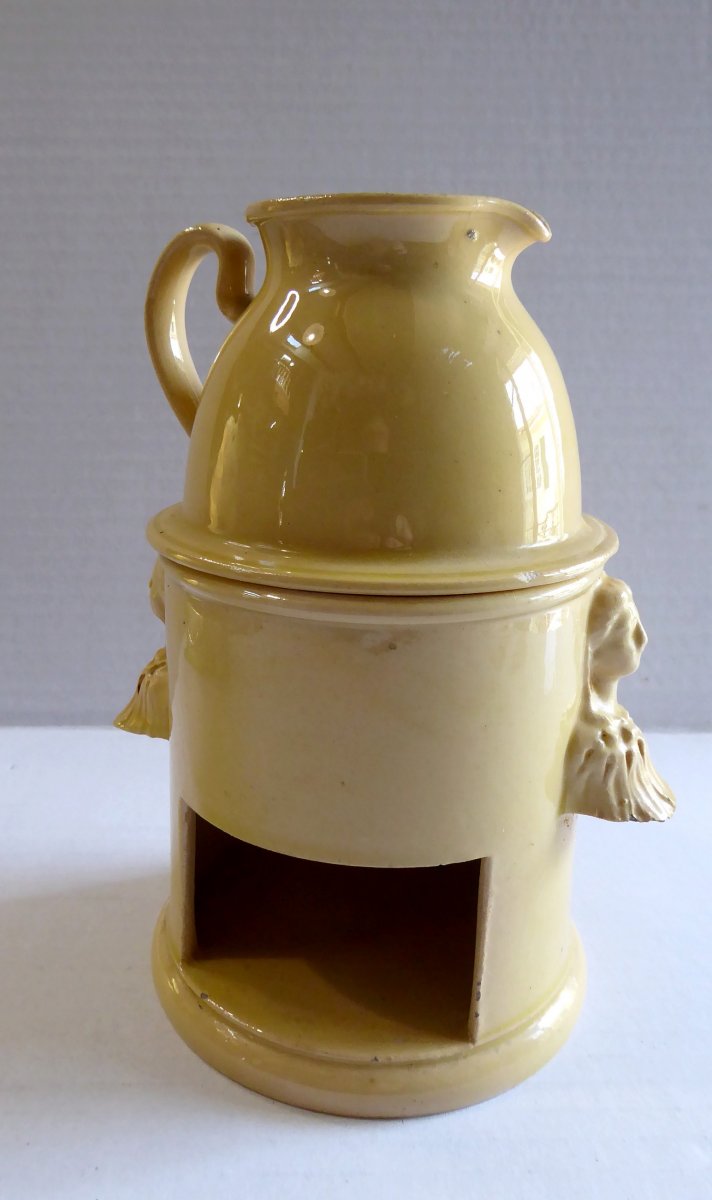 Apt, 18th Century, Fine Yellow Earthenware Night Creamer, Beautiful Condition-photo-2