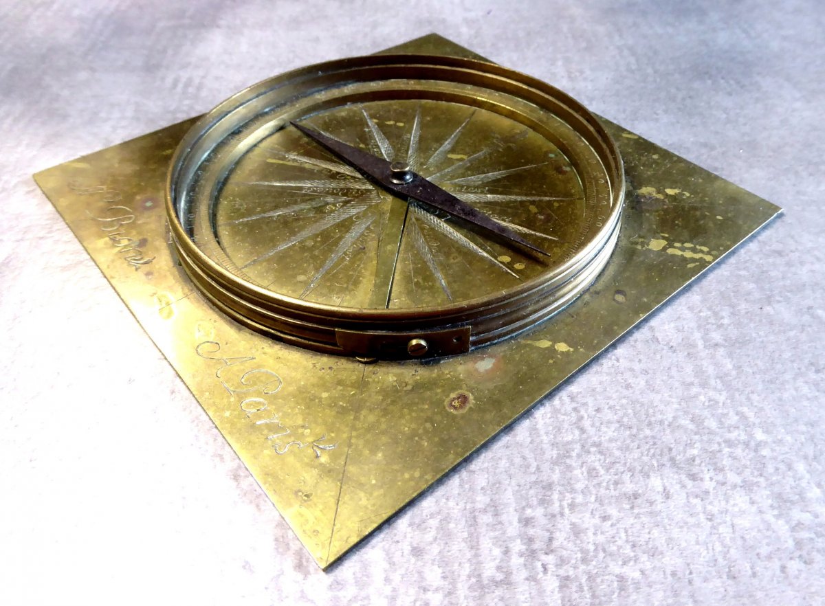 Large Compass ,  Rose Des Vents, Nicolas Bion, 18th Century.-photo-2