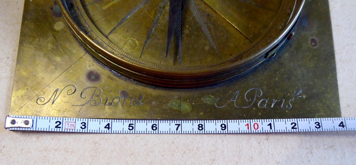 Large Compass ,  Rose Des Vents, Nicolas Bion, 18th Century.-photo-3