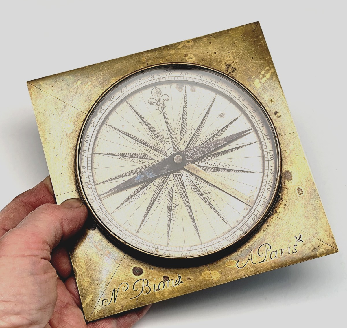 Large Compass ,  Rose Des Vents, Nicolas Bion, Louis XIV Period-photo-2