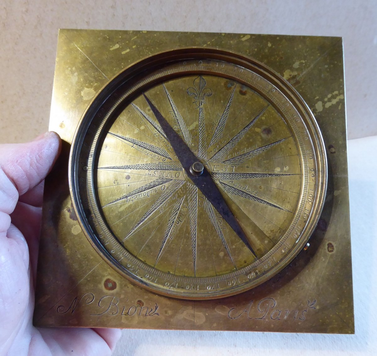 Large Compass ,  Rose Des Vents, Nicolas Bion, 18th Century.