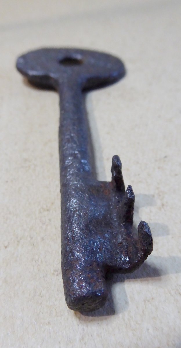 14th Century Key, Forged, Unusual Shape, Italian Alps-photo-1