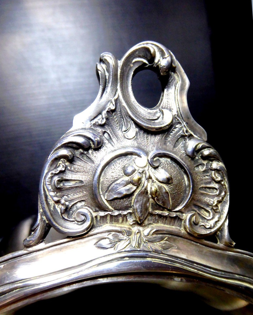Dry Bottle Bucket, Silver Melon Ribs Cooler, Circa 1900 -photo-4
