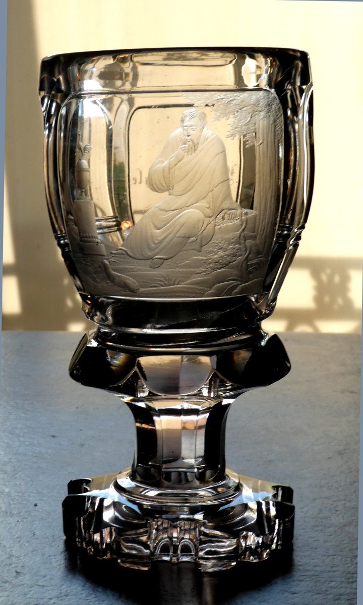 Aesculapius Intaglio On Honor Glass Of Dr. Hugo Rühle, 1855