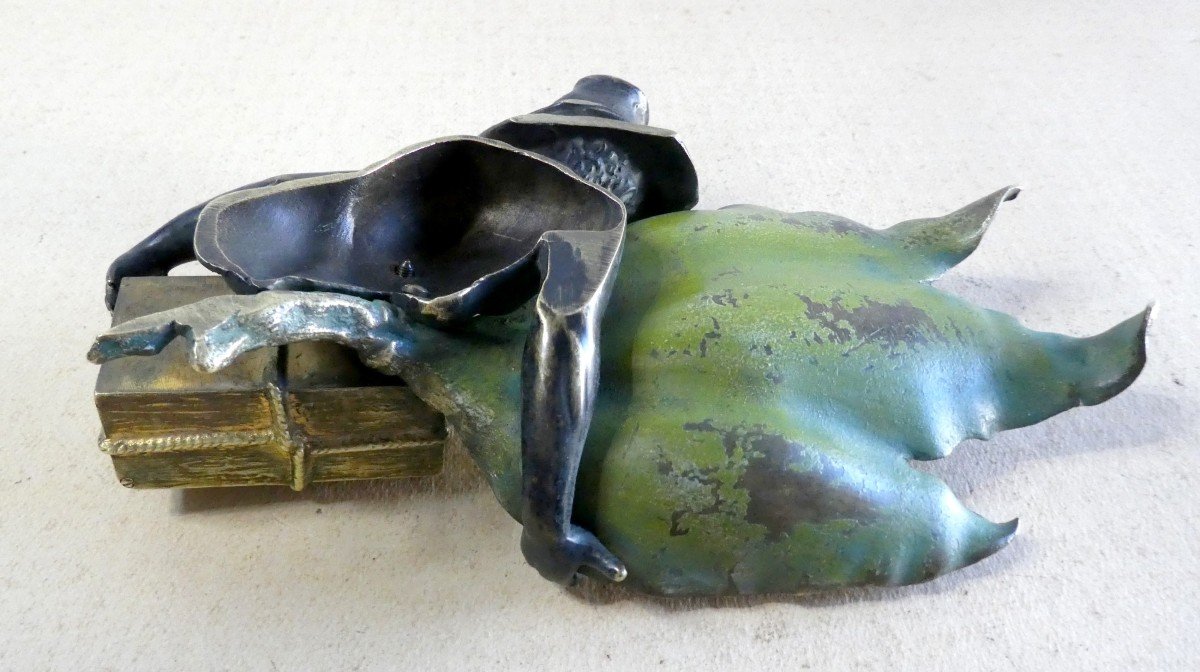 Tabac ! Bronze Patiné Africaniste, Vers 1900. P-A -M--photo-4
