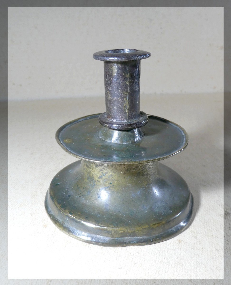 Nice Little 16th Century Bell Candlestick, From The South-photo-4