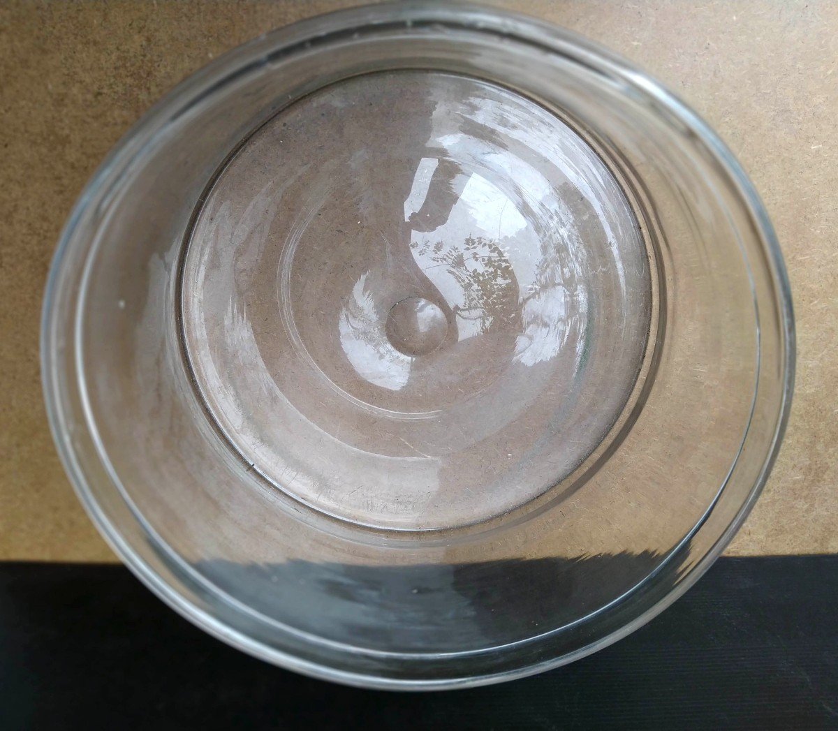 Verre Soufflé : Grande Seille à Crème Fraîche, époque Louis Philippe-photo-4