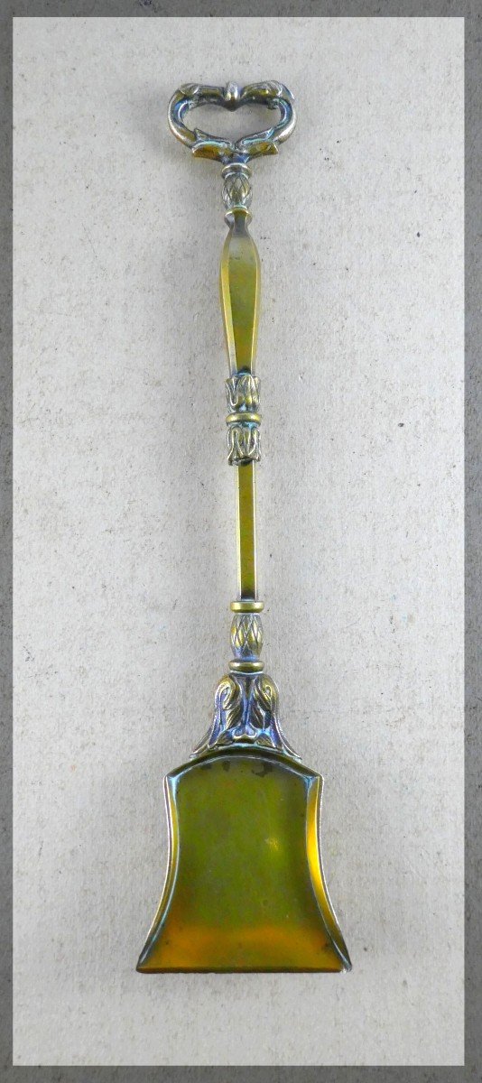 Luxurious Embers Spoon, Chiseled Bronze, Circa 1800-photo-2