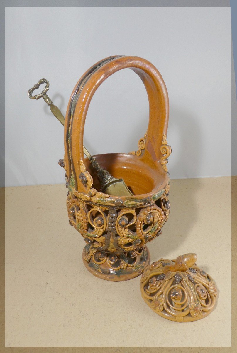 Luxueuse Cuiller à Braises, Bronze Ciselé, Vers 1800-photo-3