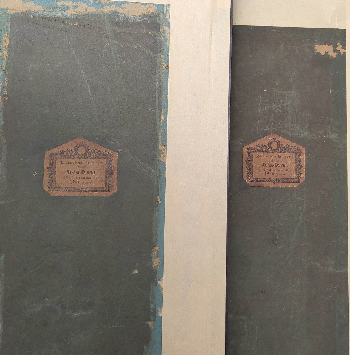 Diptych Of 56 Historico-heraldic Gouaches, 19th Century Connoisseur-photo-1