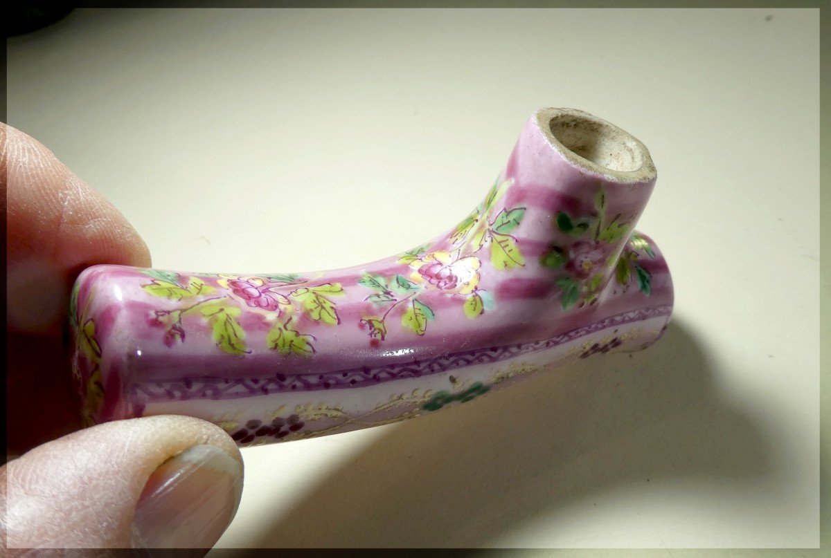  pommeau de Canne  Compagnie Des Indes, Porcelaine XVIIIe.  P-A-photo-4