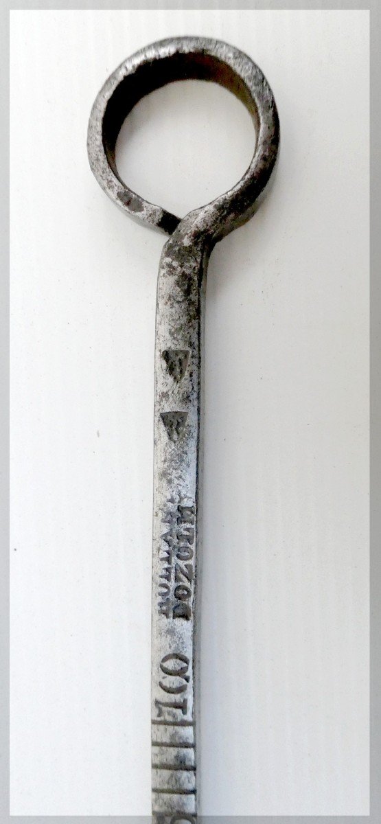 Winegrower:  Wrought Iron Hallmarked Velte, Engraved, Late 19th C: Rare Object