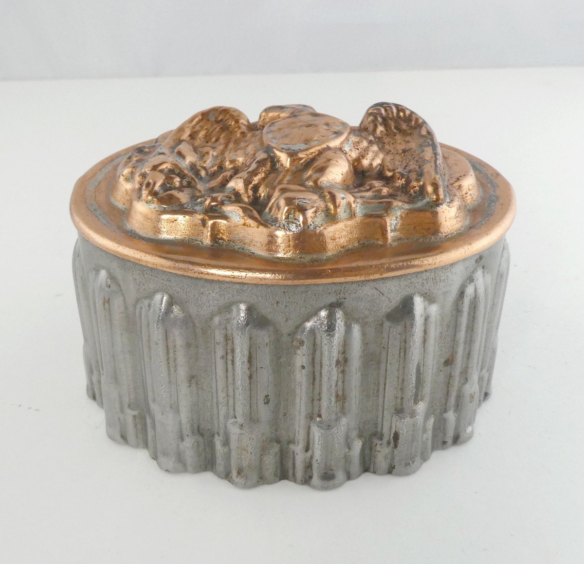 Heraldic Eagle Mold, Tinplate And Copper, Circa 1900-photo-2