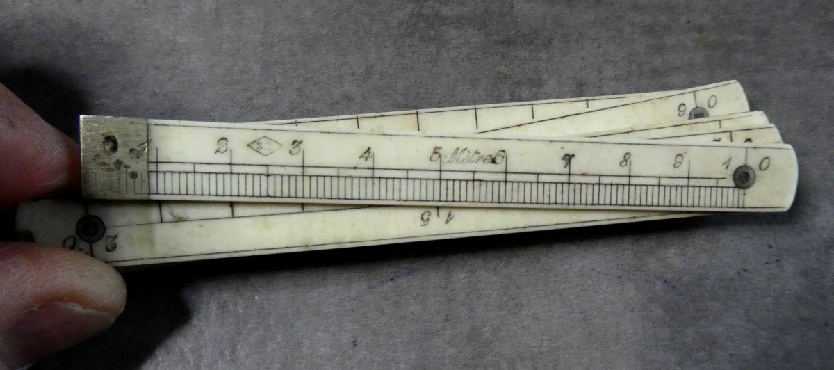 Pretty Engraved Accordion Meter, 19th Century-photo-3