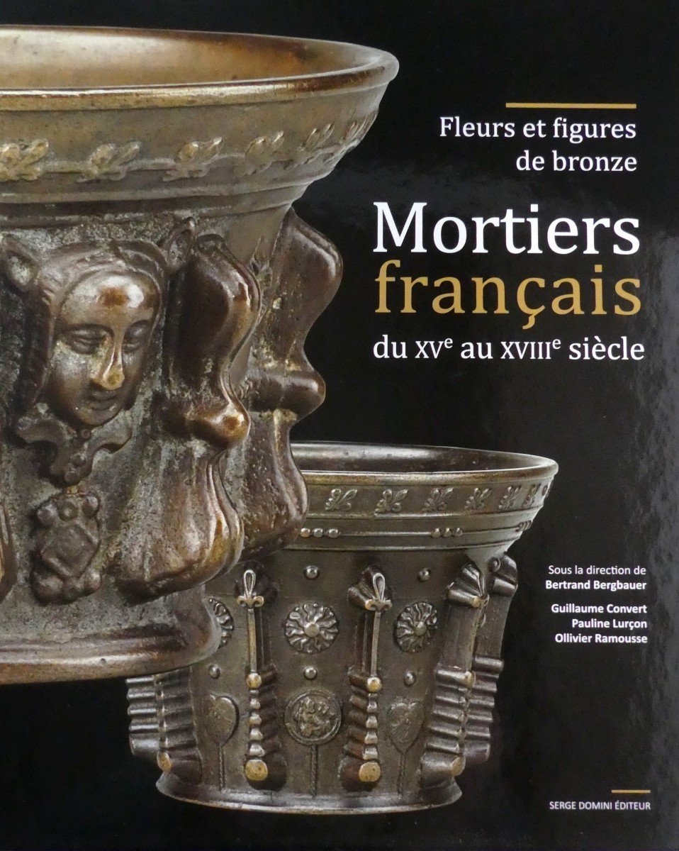 Pretty Bronze Mortar From Rouen, Normandy, Louis XIII Period-photo-5