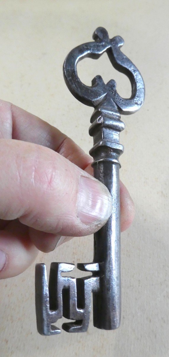 French 16th Century Renaissance Key, 12cm, Good Condition.