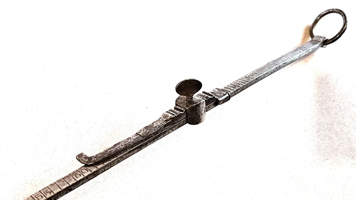 Winegrower's Art: Velte Iron, Forged Slider, Engraved, Early 19th Century: Something Rare