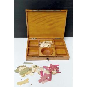 Inlaid Maple Box, Compartmentalized, Charles X Period