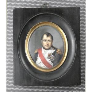 Portrait  Miniature De L’empereur, Proche De Ceux D’isabey, Début Du 19e Siècle