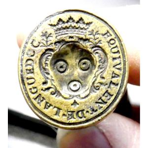 Royal Taxation Louis XV: Aid Due To King, Seal Of  General Farmer , Languedoc