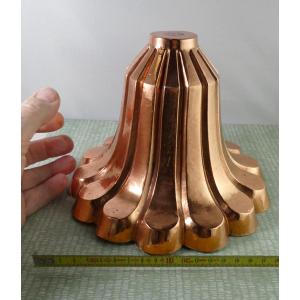 Collection: Trottier Copper Top Mold, Corolle Shape, Good Condition, 19th Century