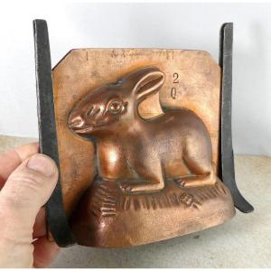 Collection: Double-sided Copper Rabbit Mold, Easter Chocolate, 19th Century