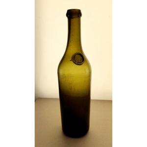Bouteille-Musée :  17e siècle,  la Vieille Loye, blason du Maître verrier  Duraquet