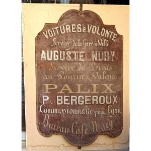 Grande Enseigne Peinte, Voitures Hippomobiles en gares Ardéchoises , années 1900