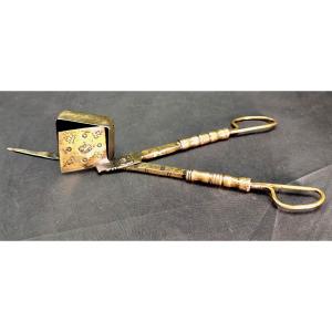 Mouchettes Laiton Haute époque, Augsbourg ou Nuremberg, joliment Estampillées