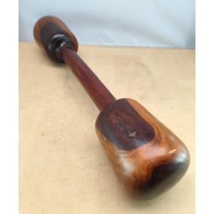 Lignum Vitae: Giant  Mortar Pestle  Pharmacy, France, 18th Century 