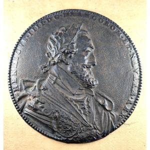 Henry Iv: Cast Iron Portrait, After Dupré, Restoration Period 