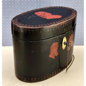  Etruscan Tea Caddy, Beautiful English Tea Caddy, Late 18th Century