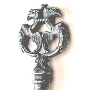 Clé de Cassette aux Chimères, France, style Renaissance, 7,8cm