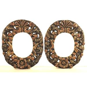 Pair Of Small Openwork Frames In The Baroque Style, Italy, 18th–19th Century