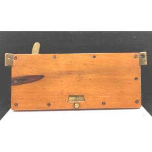 Curious Sector Clinometer, Fine Wood, Artillery, Topography, 19th Century.
