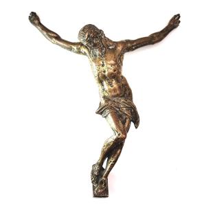 Dead Christ, 17th Century Bronze With Fine Patina