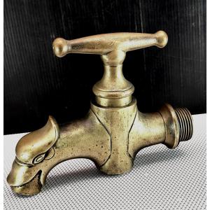 Smiling Animal Bronze Faucet, 18th–19th Centuries, Solid And Threaded