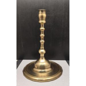 Beautiful Ottoman Lamp Base Made From Turned Bronze, 17th–18th Centuries